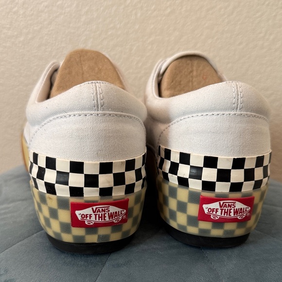 Vans White Sneakers with Tan Accents - Picture 4 of 5